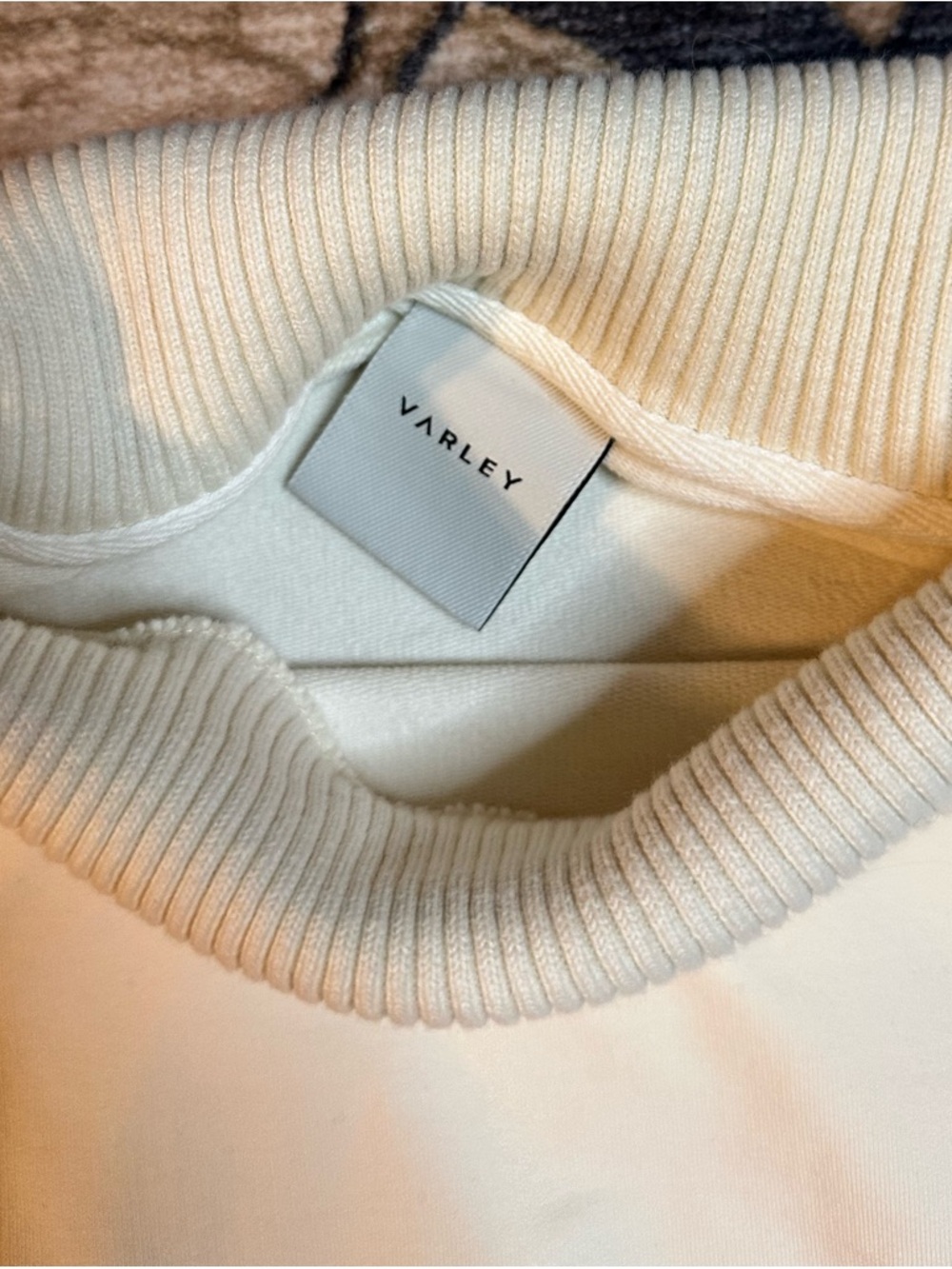 Varley Freya cinch-waist sweatshirt Ivory Small - Picture 6 of 7